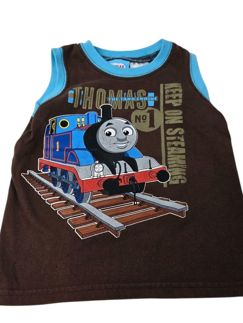 Vintage Thomas And Friends Tank Top Size 24mo Brown Thomas The Train
